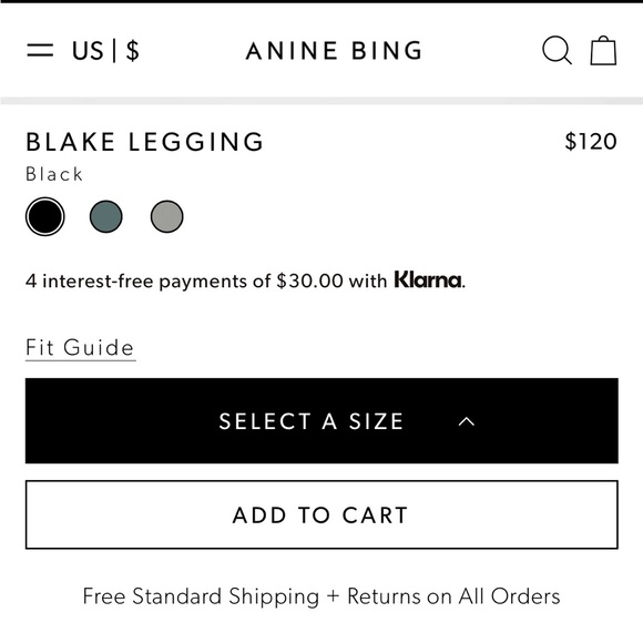 ANINE BING black legging - Picture 6 of 7